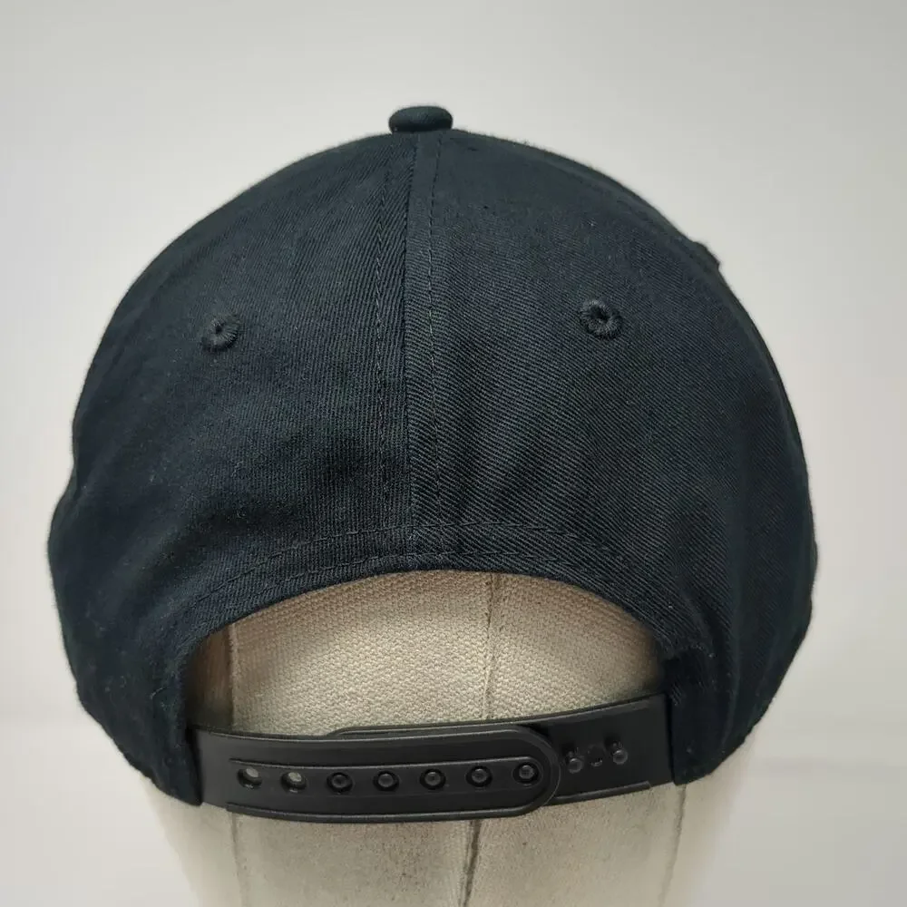 Luc Belaire France Snapback Hat Black White One Size Embroidered Cotton Logo